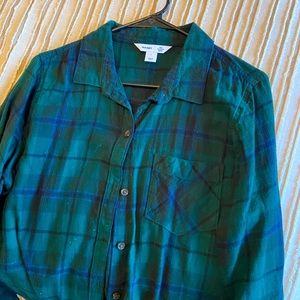 Old Navy Plaid Button-Up